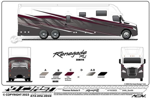 2025 Renegade XL 45' Motorcoach X45DBM  for Sale $755,013 