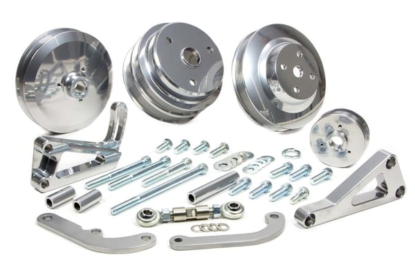 SBC Serpentine Conv Low Cost Custom Silver Kit, by MARCH PER