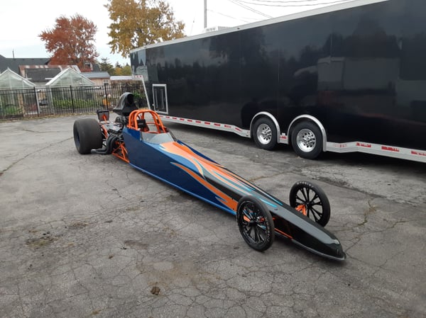 Race Tech Dragster, Trailer and Spare Parts Combo for Sale