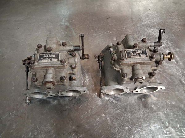 Rare Vintage Weber DCO3 carburetors   for Sale $5,500 