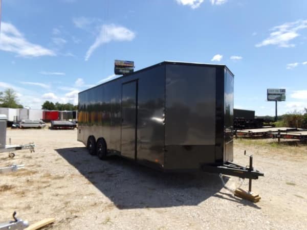 Covered Wagon Trailers 8.5x24 Bk Black out ramp door Enclose  for Sale $13,995 
