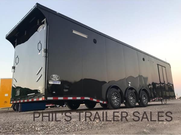 Free Freight 34 Black Out Race Trailer With Cabinets Do For