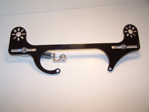 M&K MACHINE Throttle Bracket with Nitrous Solenoid Mount