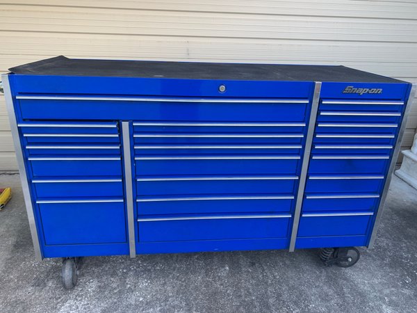 Vintage Blue Tool Box 