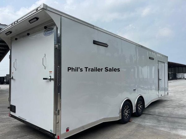 24' RACE TRAILER ENCLOSED CAR HAULER FINISHED INTERIOR   for Sale $21,999 