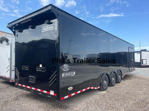 34' HAULMARK EDGE RACE TRAILER 2 CAR ENCLOSED HAULER   for Sale $29,999 