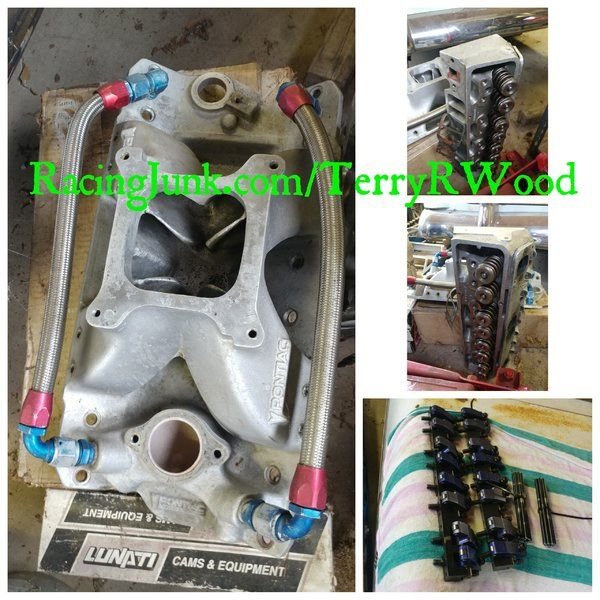 Pontiac 10033867 23 degree SBC Alum head/Intake bundle for Sale in