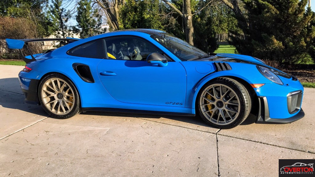 2018 911 Gt2 Rs Paint To Sample Voodoo Blue With Weissach