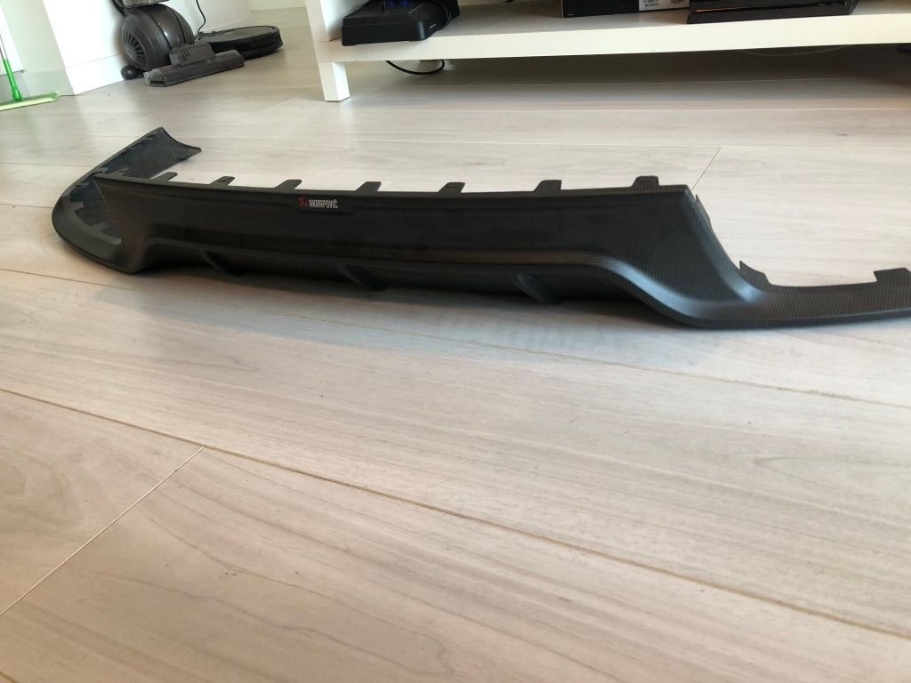 Engine - Exhaust - 991 Turbo/ Turbo S Akrapovic Titanium Exhaust and Carbon Fiber Diffuser - Used - 2014 to 2017 Porsche 911 - Santa Monica, CA 90401, United States