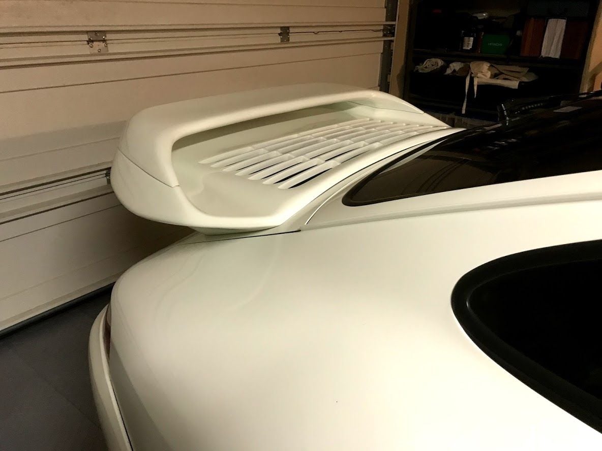 Exterior Body Parts - 993 Turbo S style rear wing in GP White. Free. Local pickup only. - Used - 1995 to 1998 Porsche 911 - San Rafael, CA 94901, United States