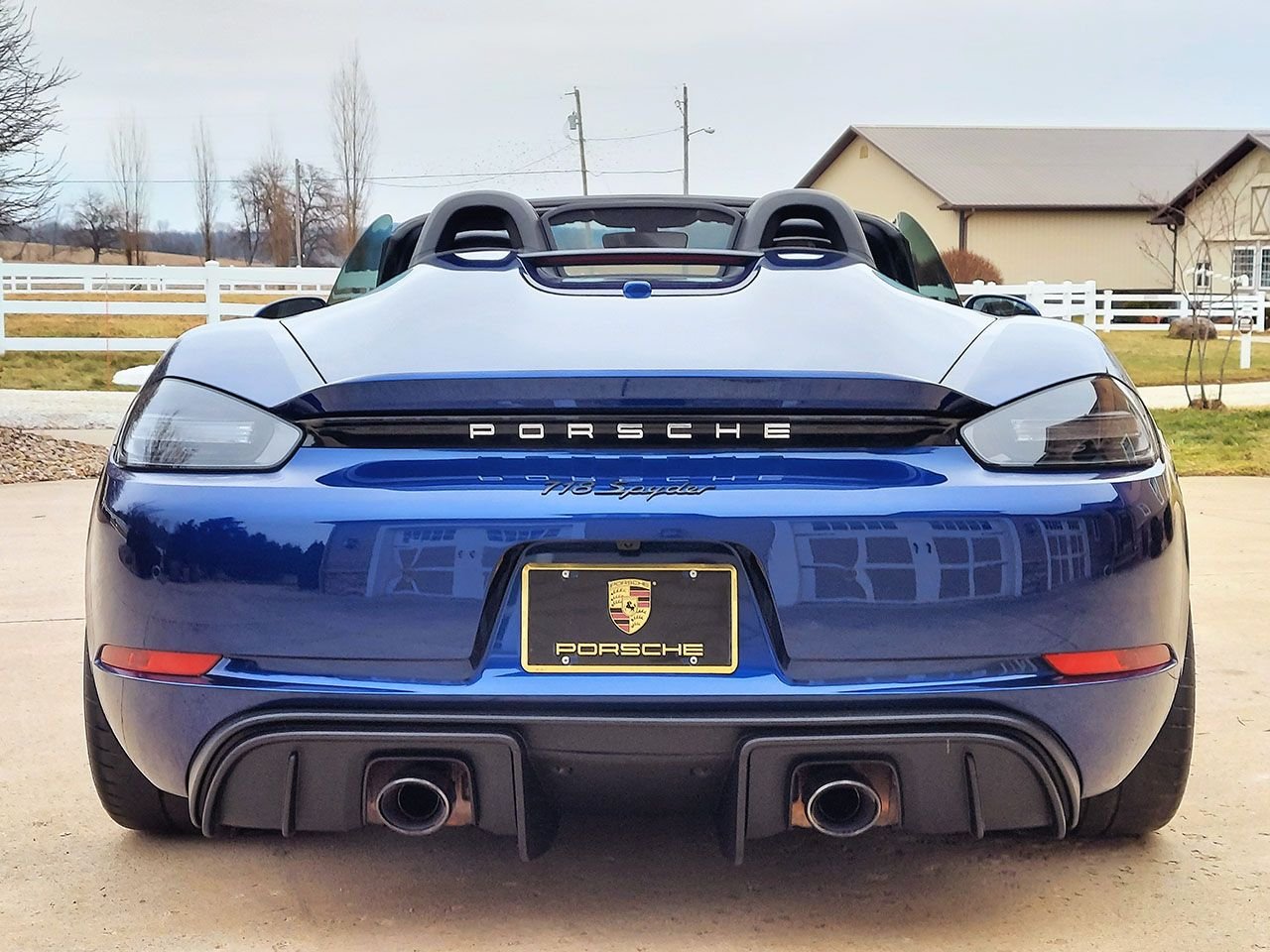 2020 Porsche 718 Spyder - 2020 Porsche 718 Spyder Manual Gentian Blue! - Used - VIN WP0CC2A8XLS240198 - 10,811 Miles - 6 cyl - 2WD - Manual - Convertible - Blue - Medina, OH 44256, United States