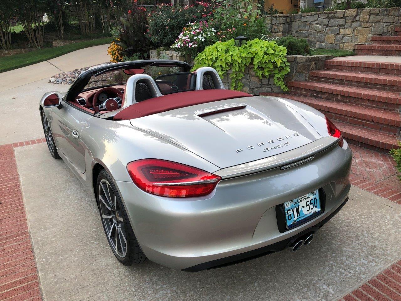 2013 Porsche Boxster - 2013 Boxster S 10.6K mi - Plat Silver Carrera Red Leather - PASM, PTV, PSE, MT - Used - VIN WP0CB2A89DS132286 - 6 cyl - 2WD - Manual - Convertible - Silver - Tulsa, OK 74120, United States