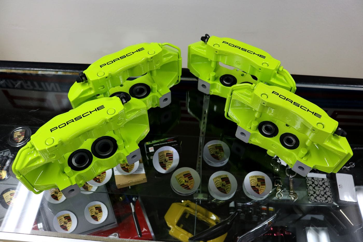 BRAKE CALIPERS *ACID GREEN* PHOTOS!!! Fresh out of the oven