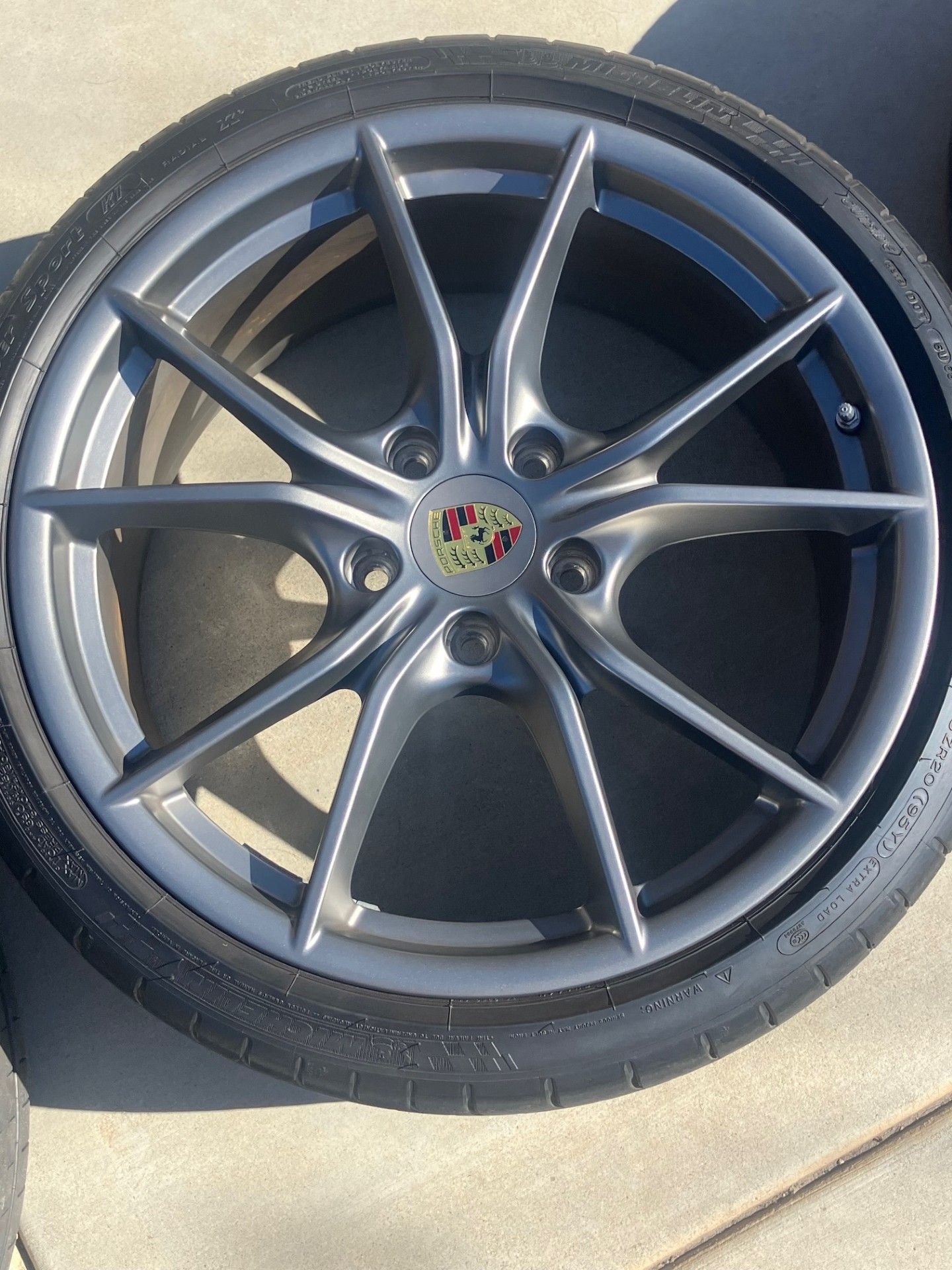 Wheels and Tires/Axles - *** Carrera S OEM wheels for 991.2 - Platinum Satin *** - Used - -1 to 2027  All Models - Ramona, CA 92065, United States