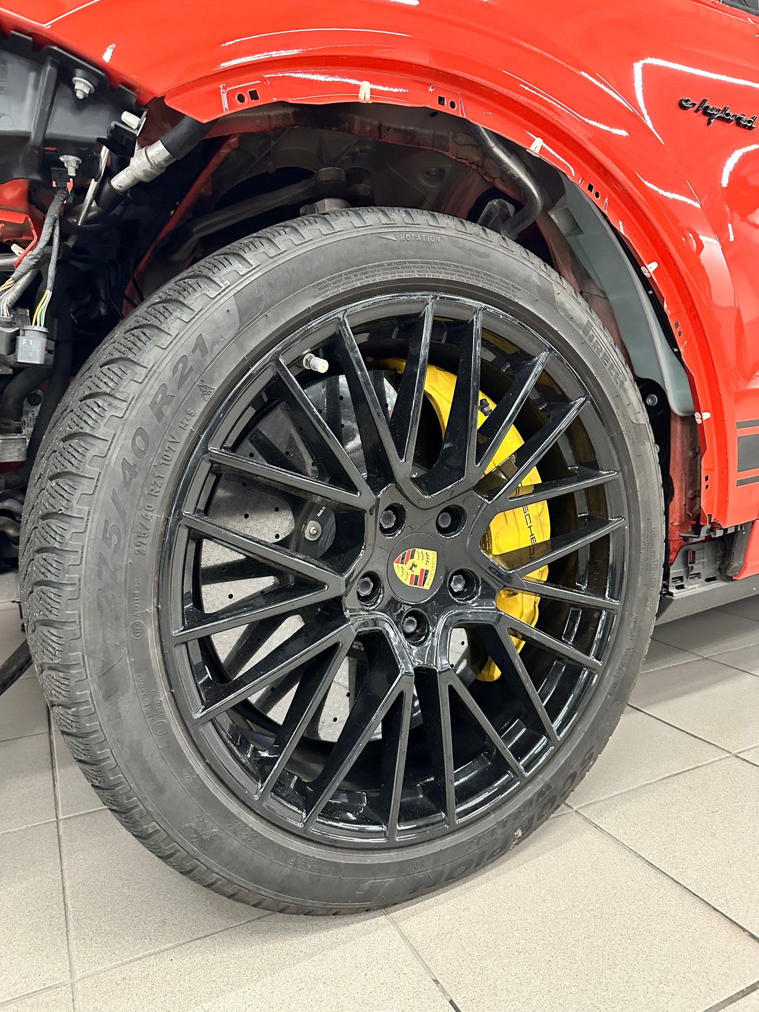 Wheels and Tires/Axles - 21" RS Spyder Wheels in High Gloss Black Wrapped in Pirelli Scorpion winter tires - Used - 2020 to 2025 Porsche Cayenne - Brooklyn, NY 11234, United States