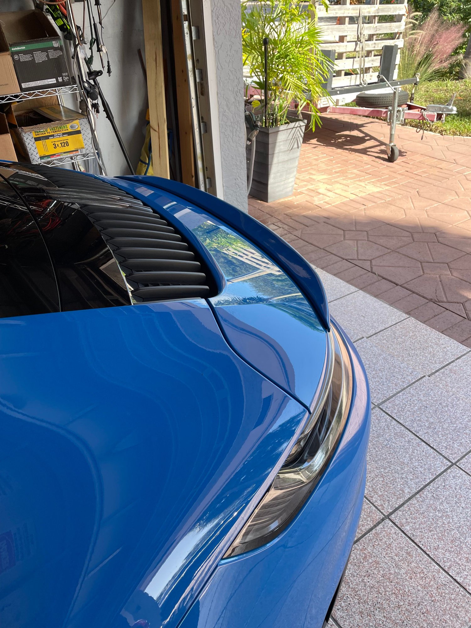 Accessories - 992 REAR SPOILER CARBON FIBRE PAINTED SHARK BLUE - Used - 2020 to 2023 Porsche 911 - Fort Lauderdale, FL 33308, United States