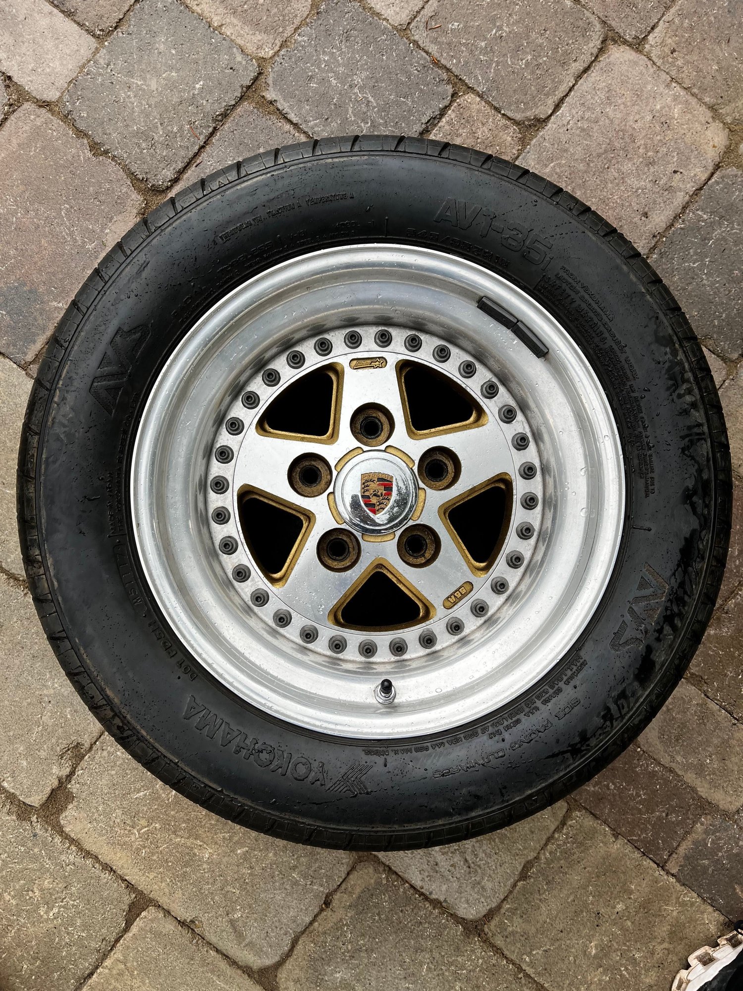 Wheels and Tires/Axles - Vintage Porsche Splitties with Period Correct Tyres - Used - 0  All Models - Waterloo, ON N2E2B4, Canada