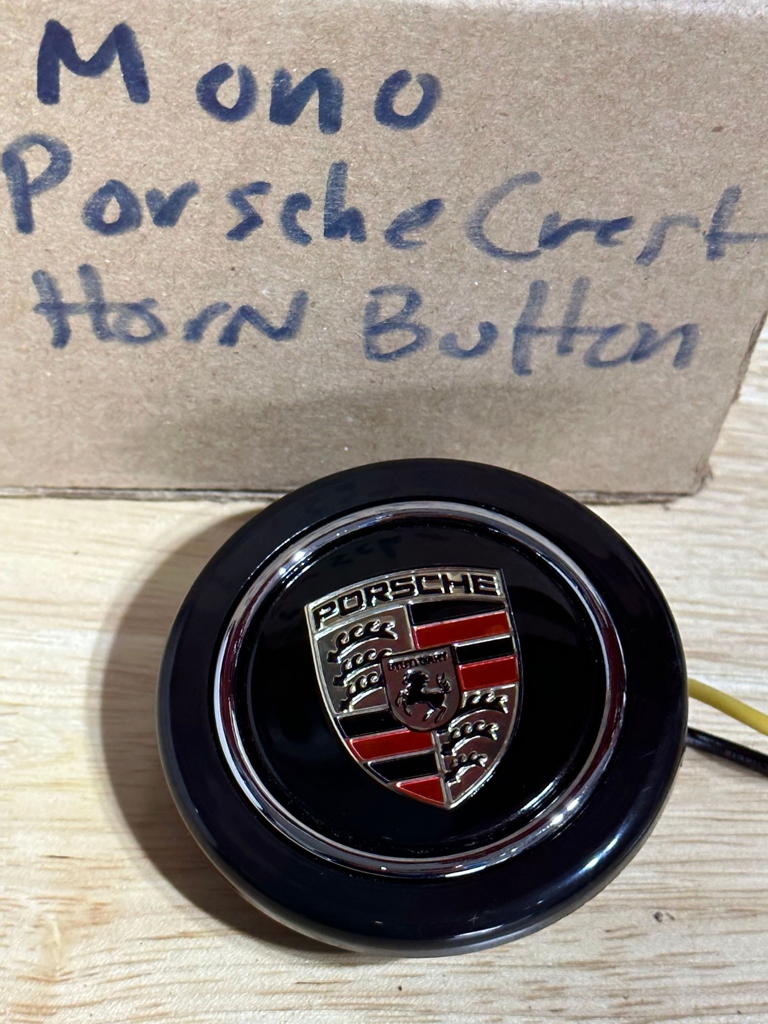 Steering/Suspension - Momo Center Horn Button with Silver Porsche Crest NOS - New - 0  All Models - Doylestown, PA 18902, United States