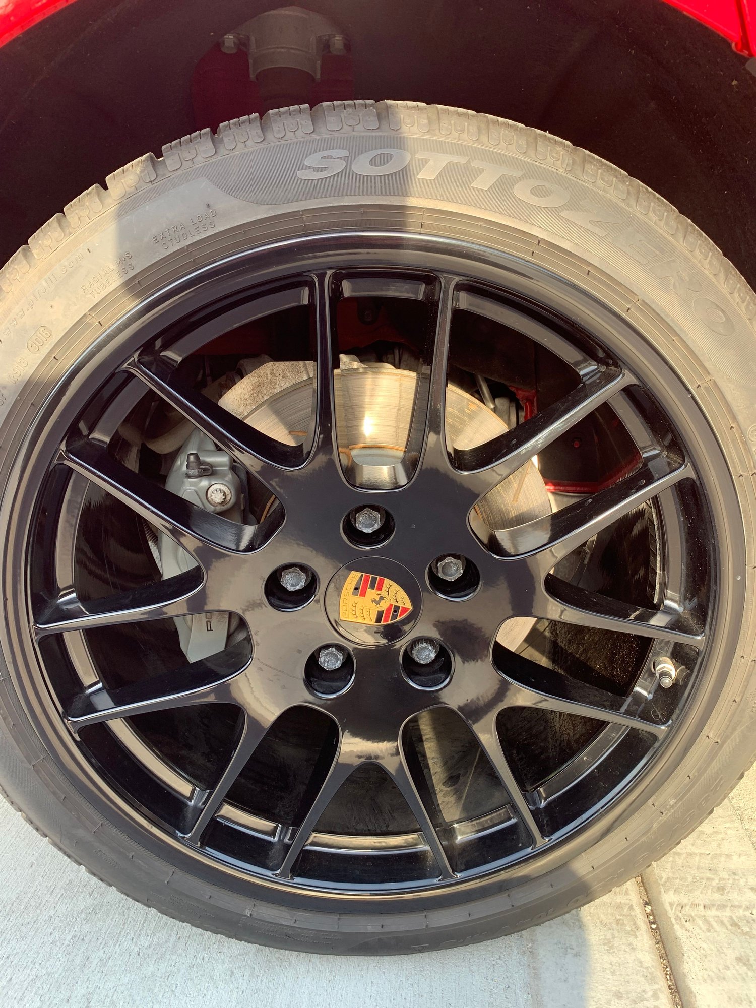 Wheels and Tires/Axles - 970 Panamera 20 inch OEM Spyder Winter Wheel Set in Black - Used - 2010 to 2016 Porsche Panamera - Naperville, IL 60565, United States