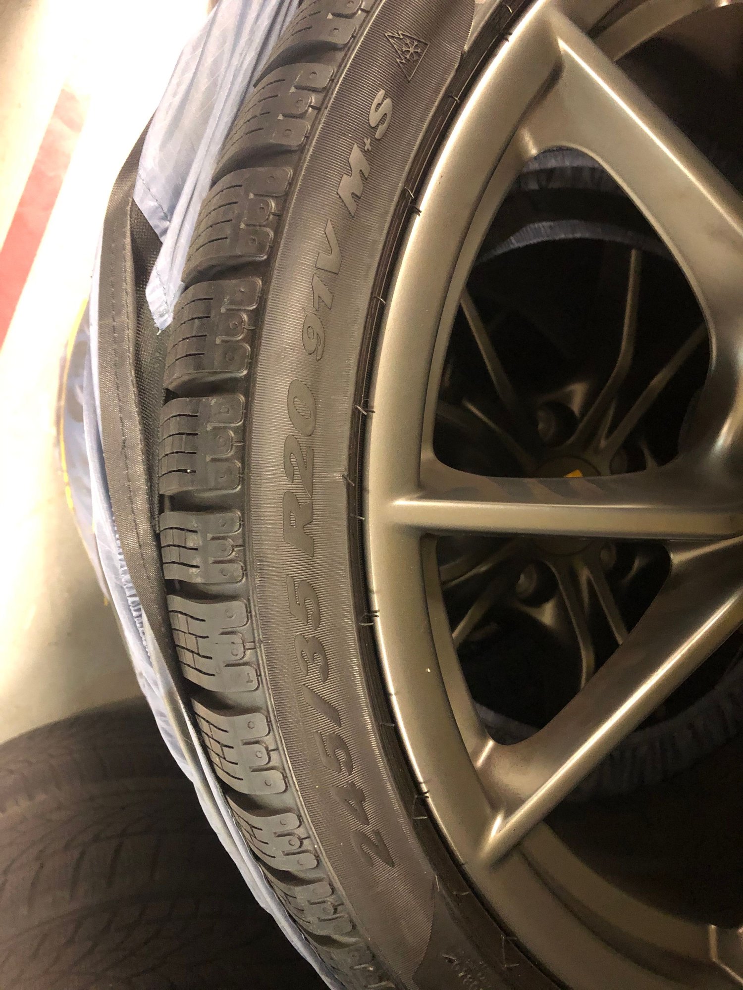 Wheels and Tires/Axles - 991 Narrow Body WINTER WHEEL SET (TEQUIPMENT) 20" Platinum Satin w/ Pirelli Sottozero - Used - 2013 to 2019 Porsche 911 - Newtown Square, PA 19073, United States