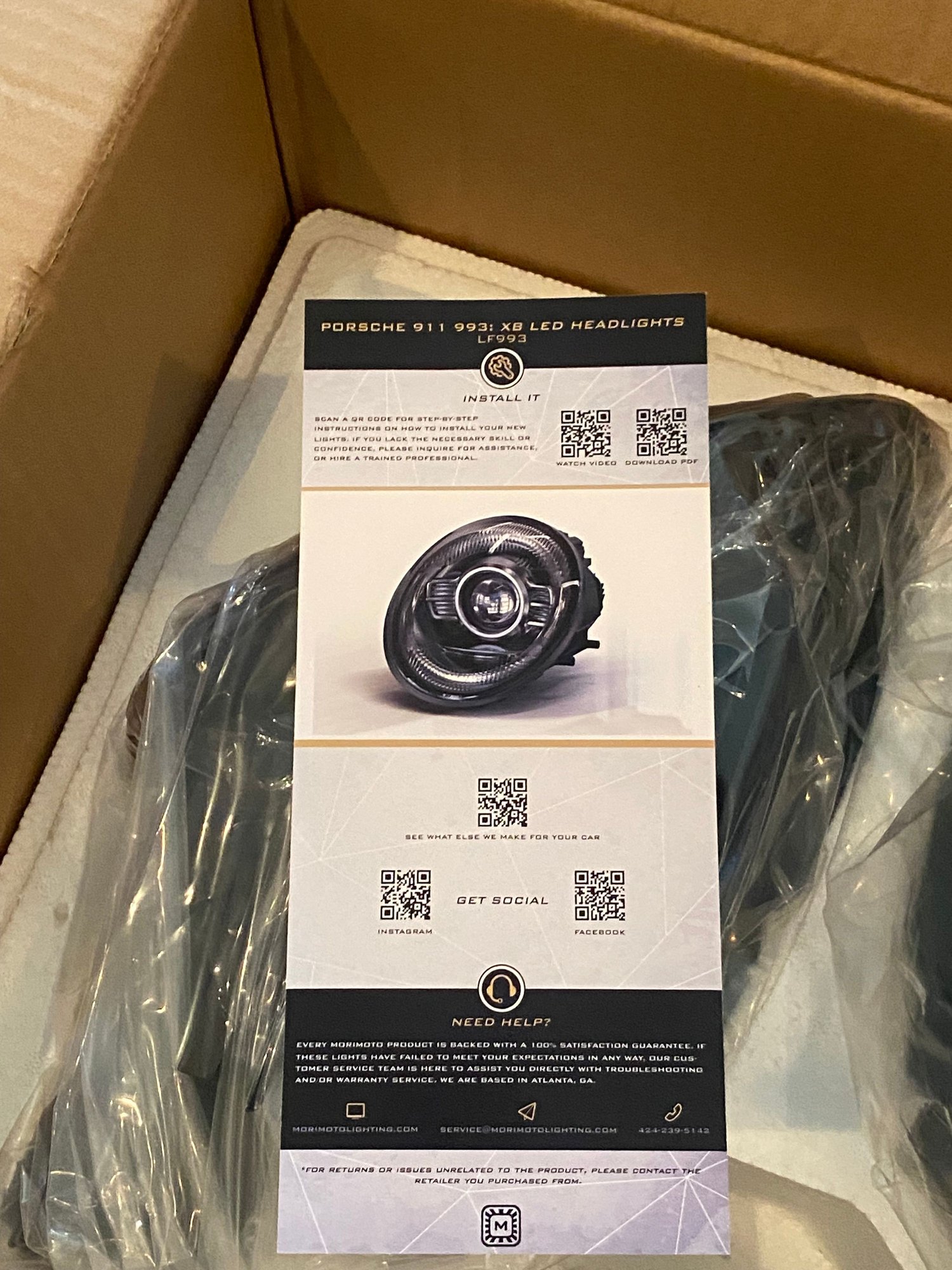 Lights - For a 993: As new Morimoto XB LED headlights and fog lights in classic white beam - New - -1 to 2026  All Models - Portland, OR 97239, United States