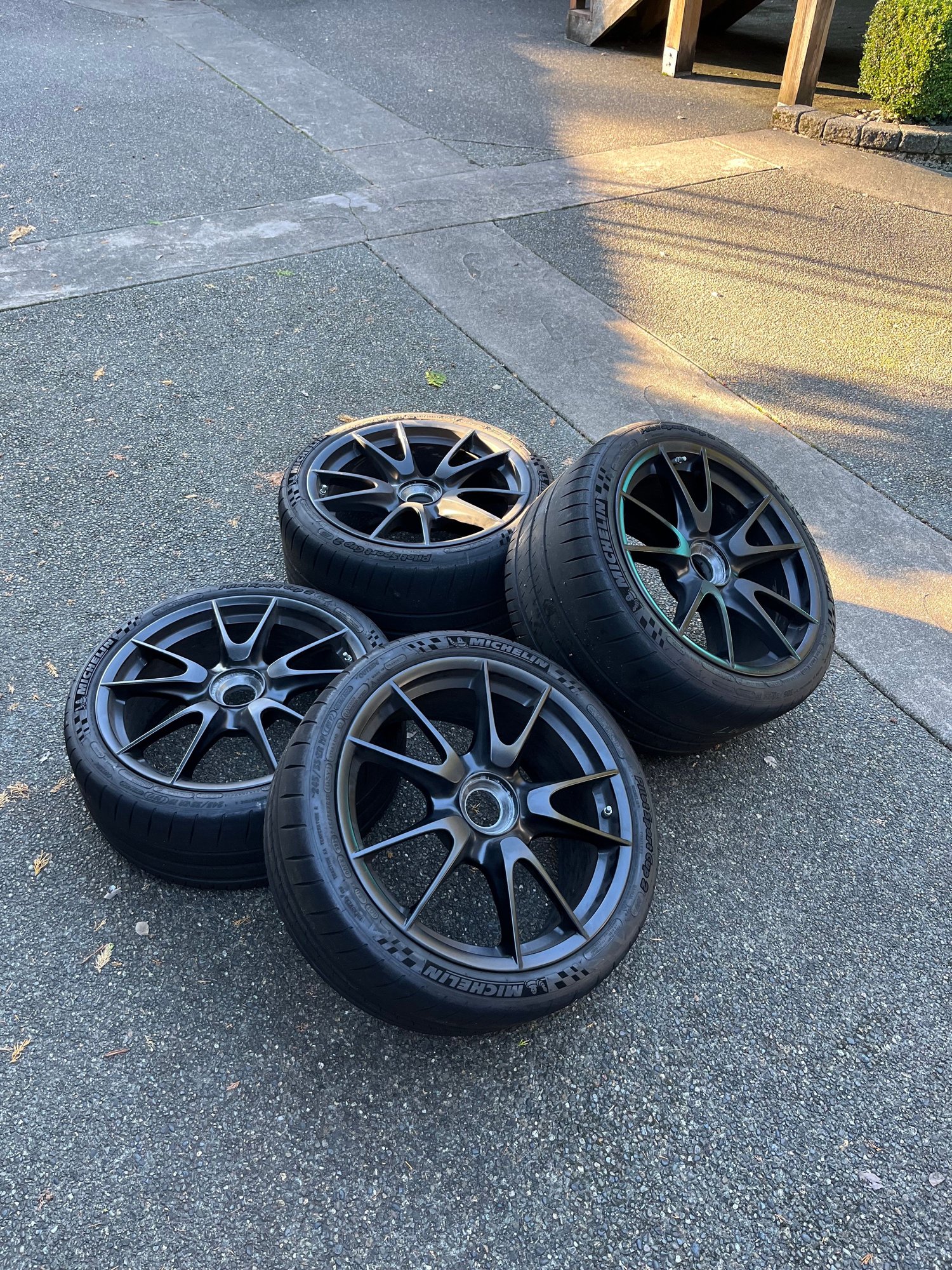 Wheels and Tires/Axles - Porsche 997.2 GT3 centerlock wheels (matte black) - Used - 2009 to 2011 Porsche GT3 - Seattle, WA 98112, United States