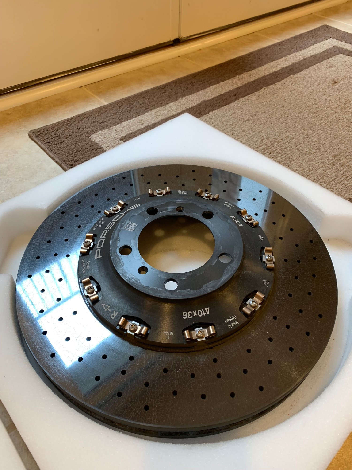 Brakes - FS: 991 turbo s front R+L PCCB ceramic rotors. may fit other models, GT3 and GT4 - Used - 2014 to 2019 Porsche Carrera - Fairfax, VA 22180, United States