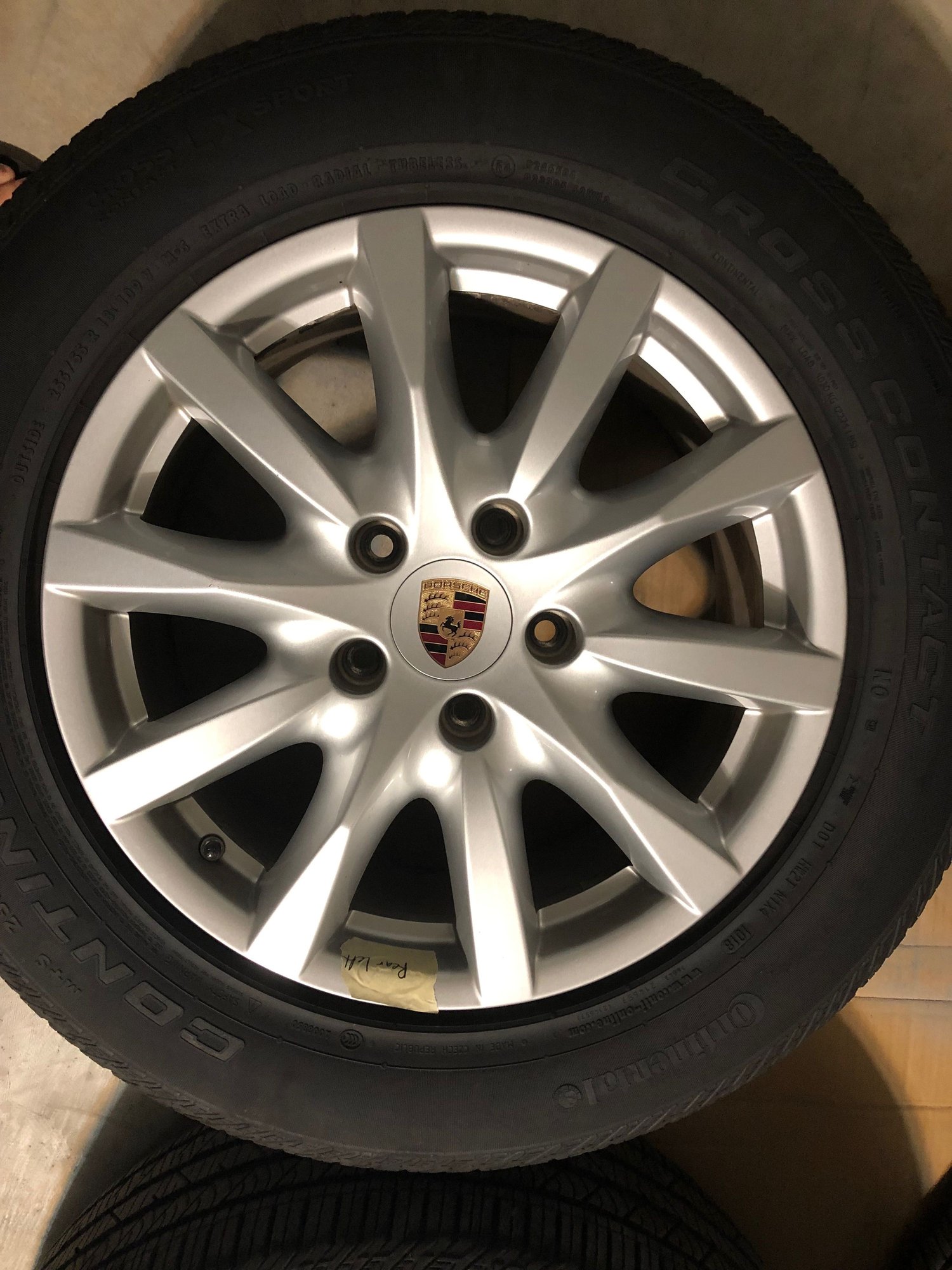 Wheels and Tires/Axles - Porsche Cayenne OEM 18" Wheels and 255/55 R18 CrossContact LX Sport Tires - Used - 2011 to 2019 Porsche Cayenne - Reston, VA 20190, United States