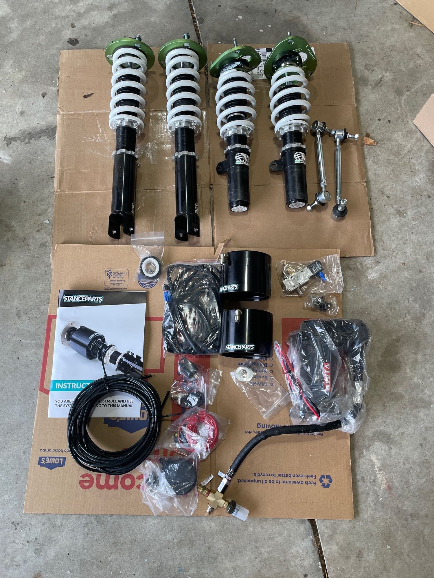 Steering/Suspension - Feal 441 Coilvers + StanceParts Front Air Cups - 997 C4/C4S/Turbo - Used - Mooresville, NC 28117, United States