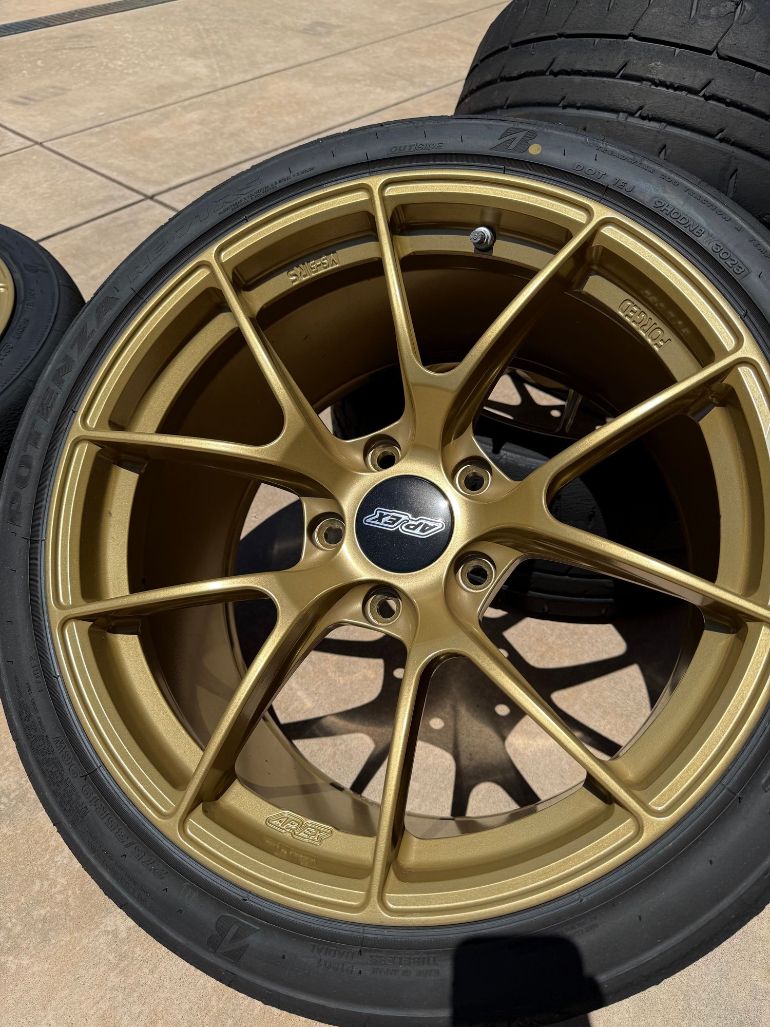 Wheels and Tires/Axles - 19” Apex VS-5RS 5-lug - 718 fitment (including GT4/Spyder) - Bridgestone RE-71RS - Used - All Years  All Models - San Francisco, CA 94111, United States