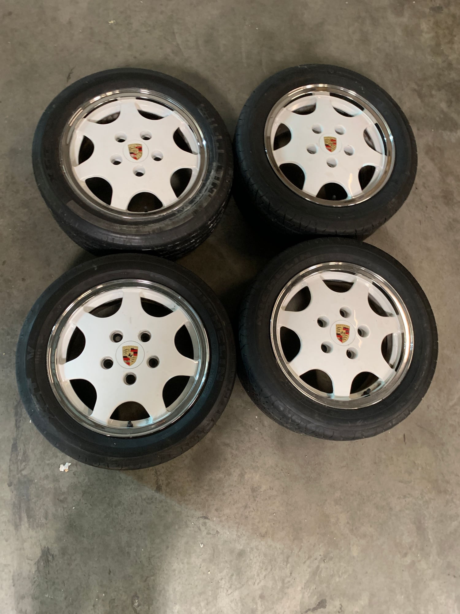 Wheels and Tires/Axles - Porsche D90 Wheels with Tires - Used - 1989 to 1994 Porsche 911 - 1982 to 1991 Porsche 944 - Baltimore, MD 21075, United States