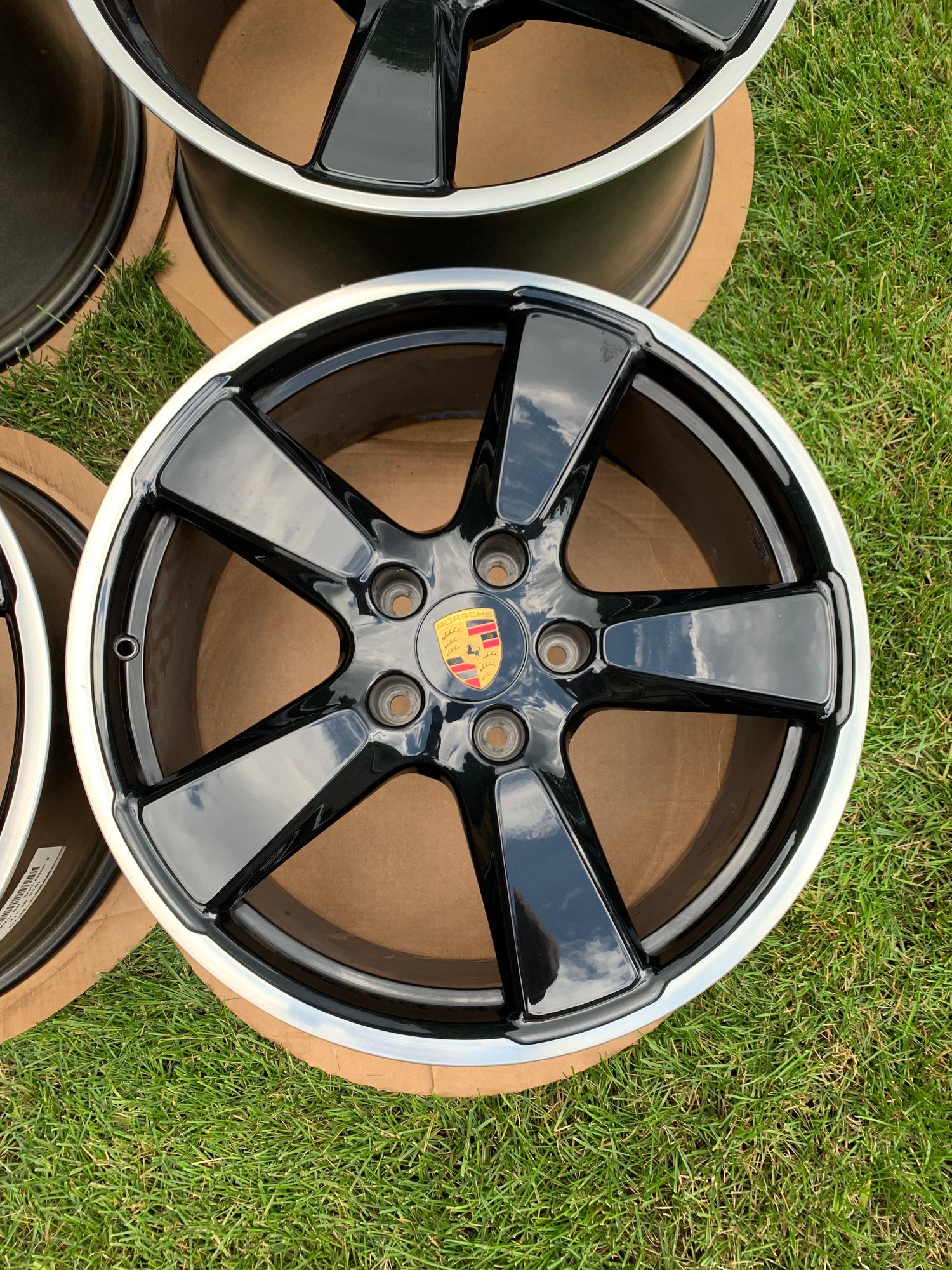 20" OEM Porsche 991 Sport Classic Wheels Widebody 911 Carrera Black