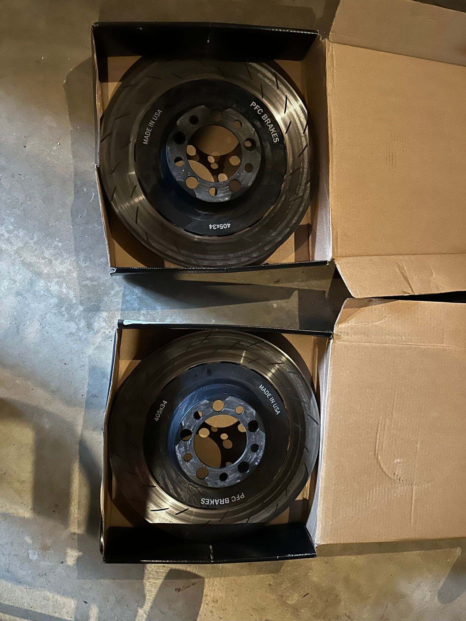 Brakes - PFC 405MM Iron Rotors for 718 GT4 Track day pkg (direct Drive V3) - Used - 0  All Models - Chadds Ford, PA 19317, United States