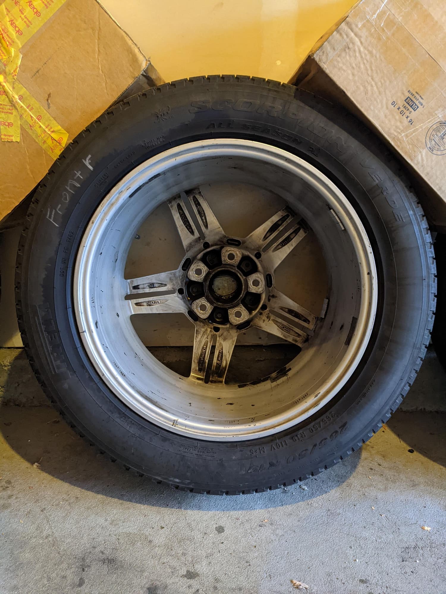 Wheels and Tires/Axles - Set of 4 19" Cayenne Design II Wheel+Tires w/ TPMS and center caps - Used - 2011 to 2018 Porsche Cayenne - Denver, CO 80528, United States