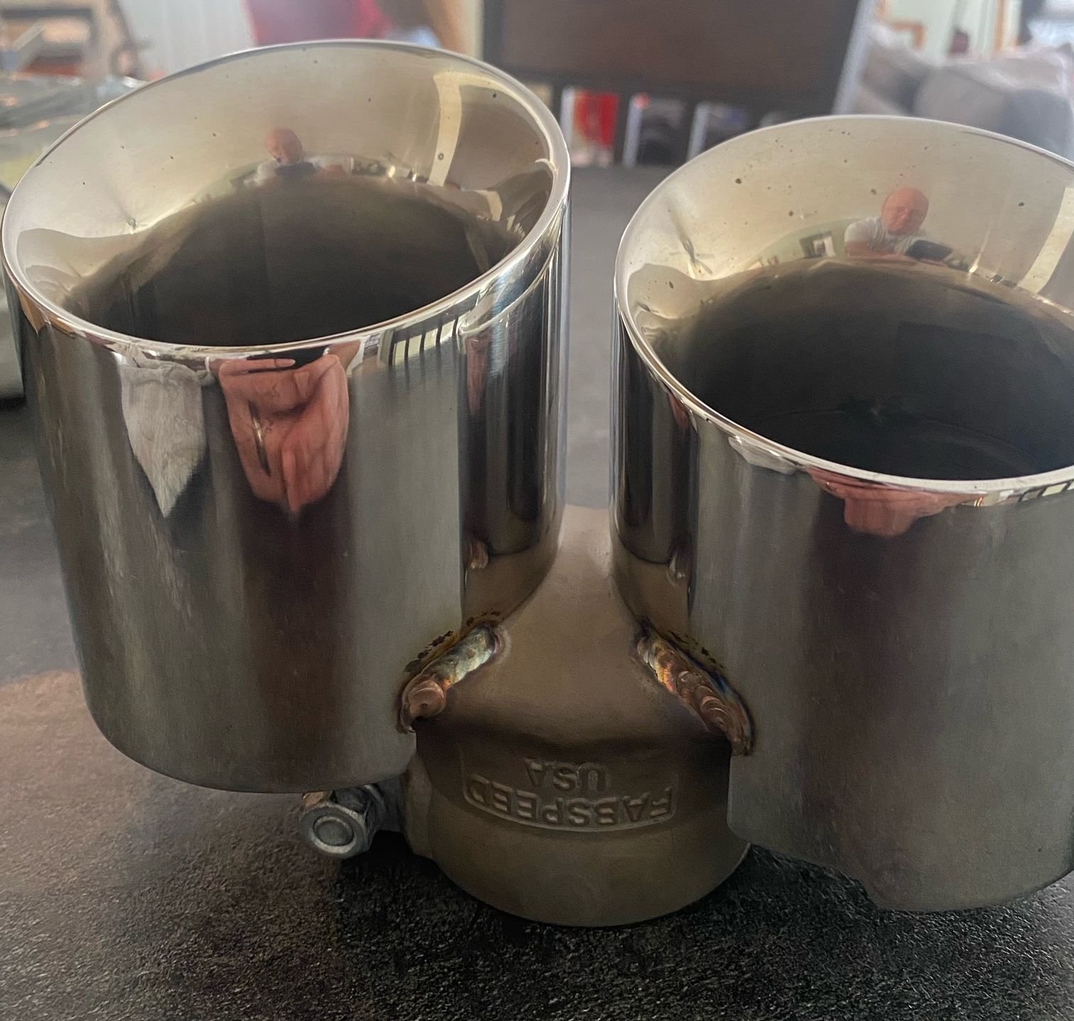 Engine - Exhaust - Fabspeed 997.1 Carrera Deluxe Quad-Style Tips (2005-2008)- Polished Stainless Steel - Used - 2005 to 2008 Porsche 911 - Chews Landing, NJ 08012, United States