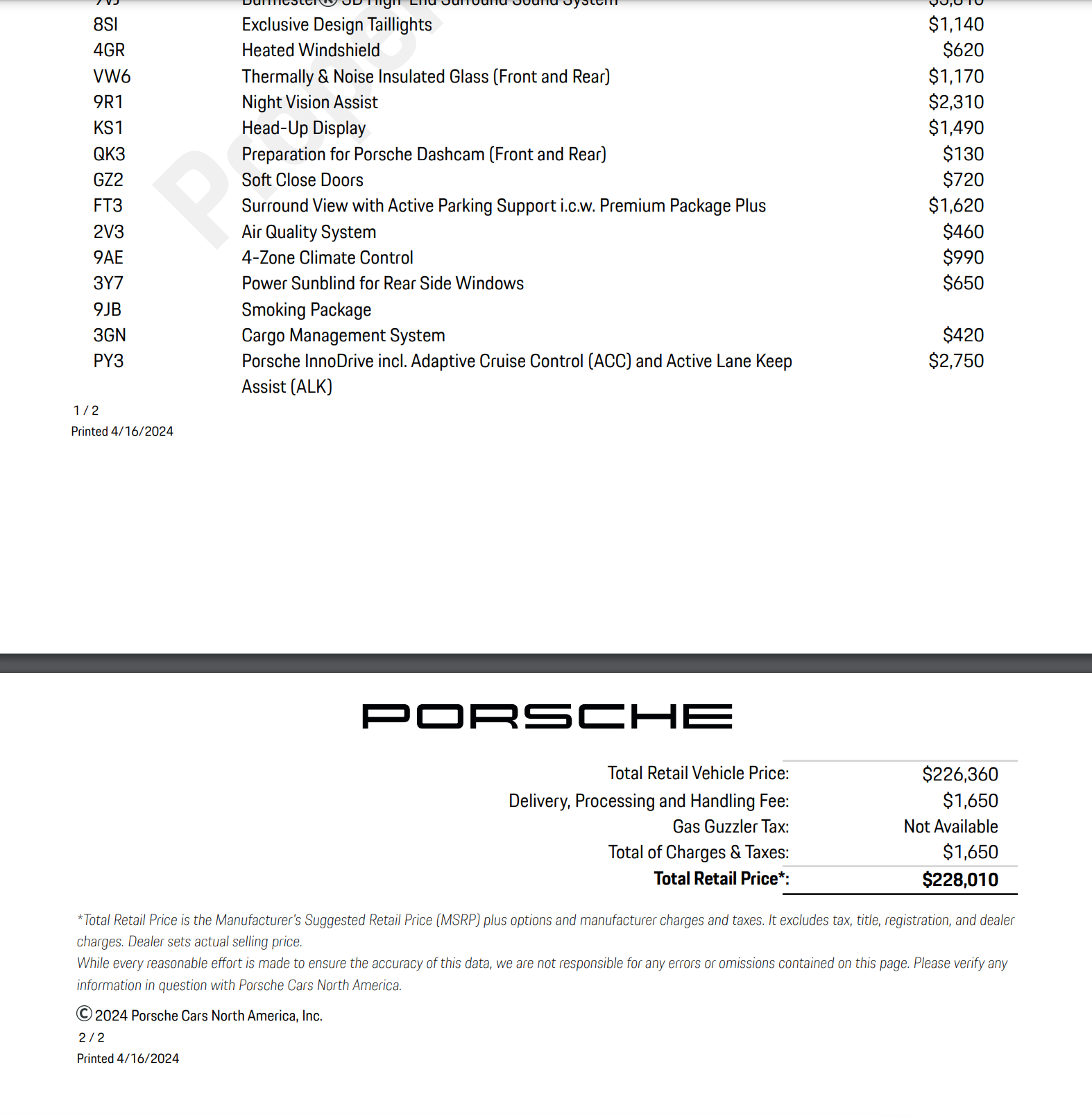 2024 Porsche Cayenne - 24 Cayenne Turbo GT-Demo - Used - VIN WP1BK2AYXRDA72931 - 150 Miles - 8 cyl - AWD - Automatic - SUV - White - Richmond, VA 23113, United States