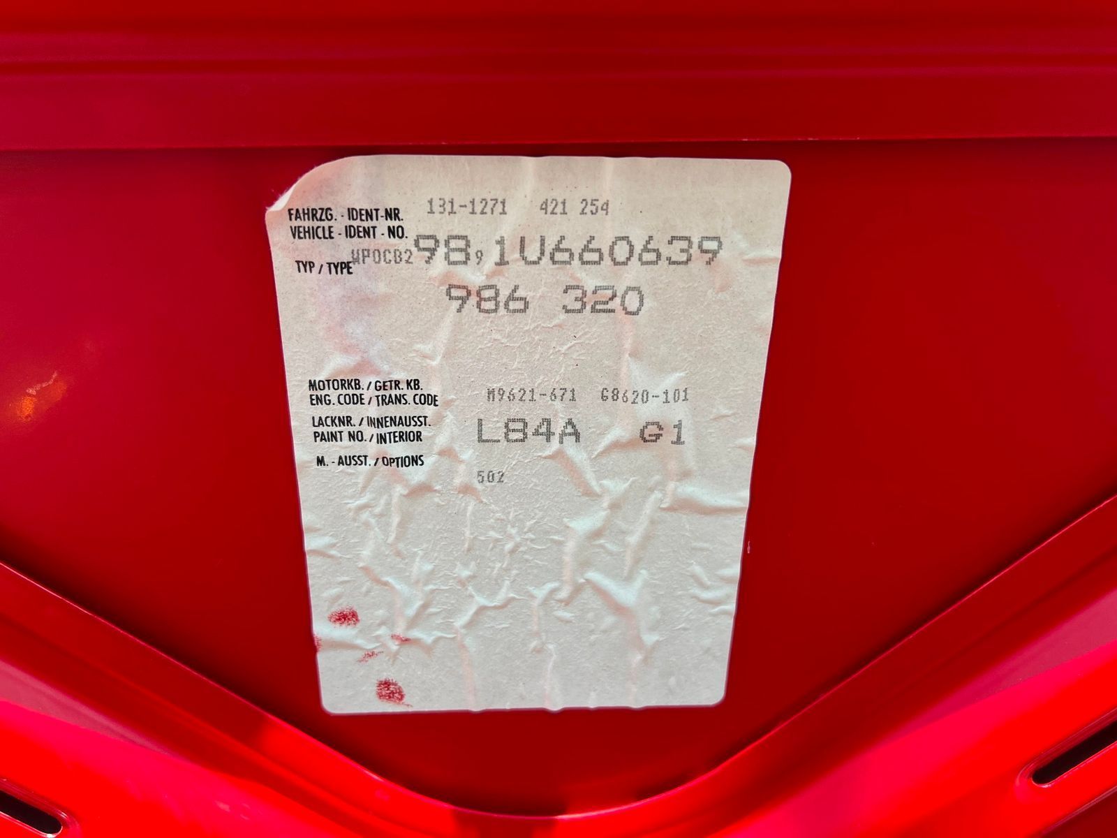 2001 Porsche Boxster - 2001 Boxster S in Guards Red - Used - VIN WP0CB29891U660639 - 69,768 Miles - 6 cyl - 2WD - Manual - Convertible - Red - Taylorsville, KY 40071, United States