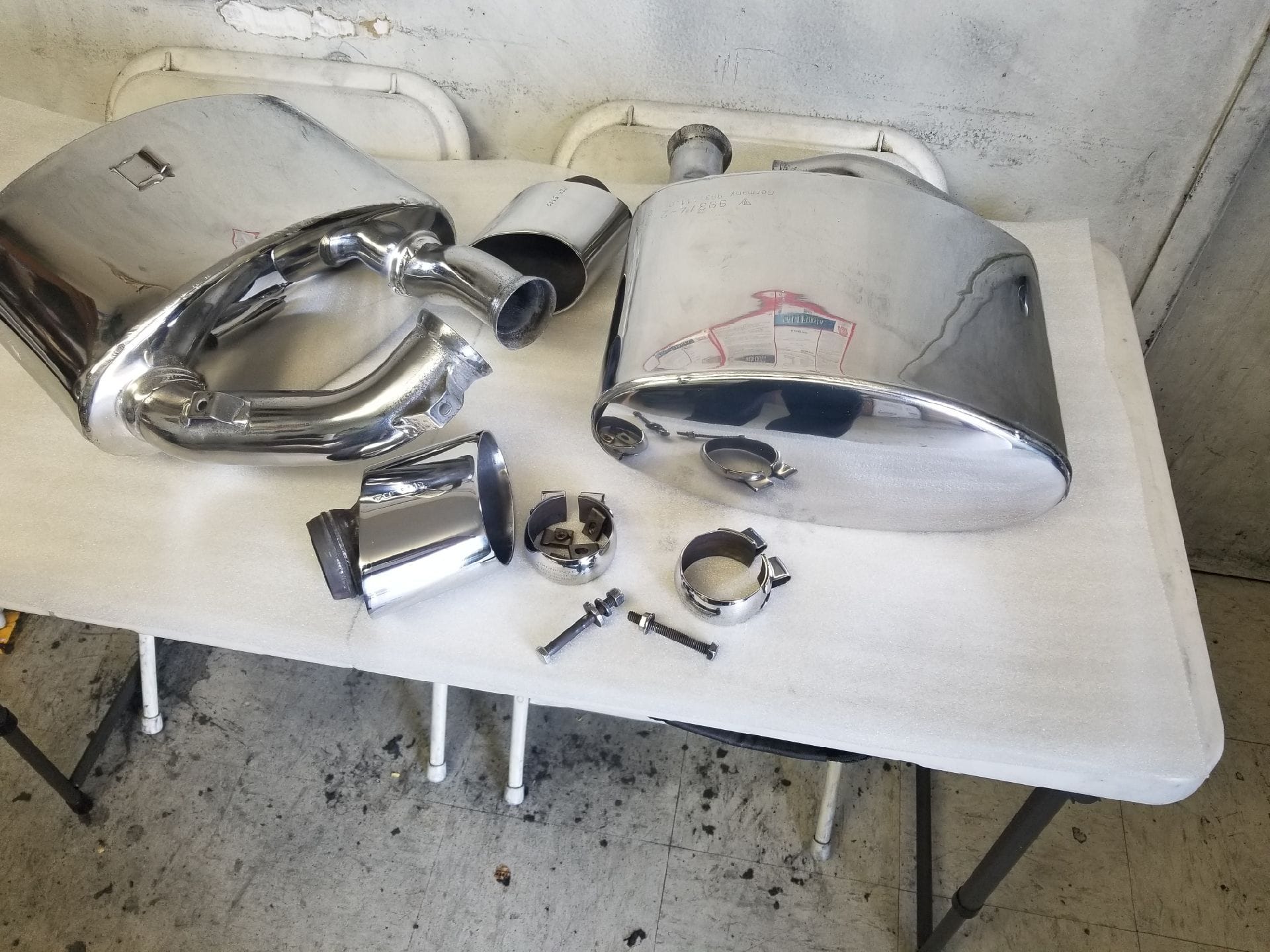 Engine - Exhaust - Set of Fister III 993 mufflers - Used - 1995 to 1998 Porsche 911 - West Linn, OR 97068, United States