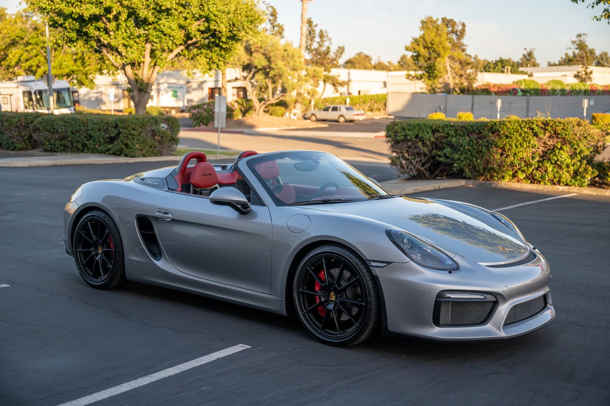 2016 Porsche Boxster - 2016 Boxster Spyder | GT Silver | Spyder Garnet Red Interior | Great spec | 8500~ mi - Used - VIN WP0CC2A82GS152669 - 8,500 Miles - 6 cyl - 2WD - Manual - Convertible - Silver - San Jose, CA 95035, United States