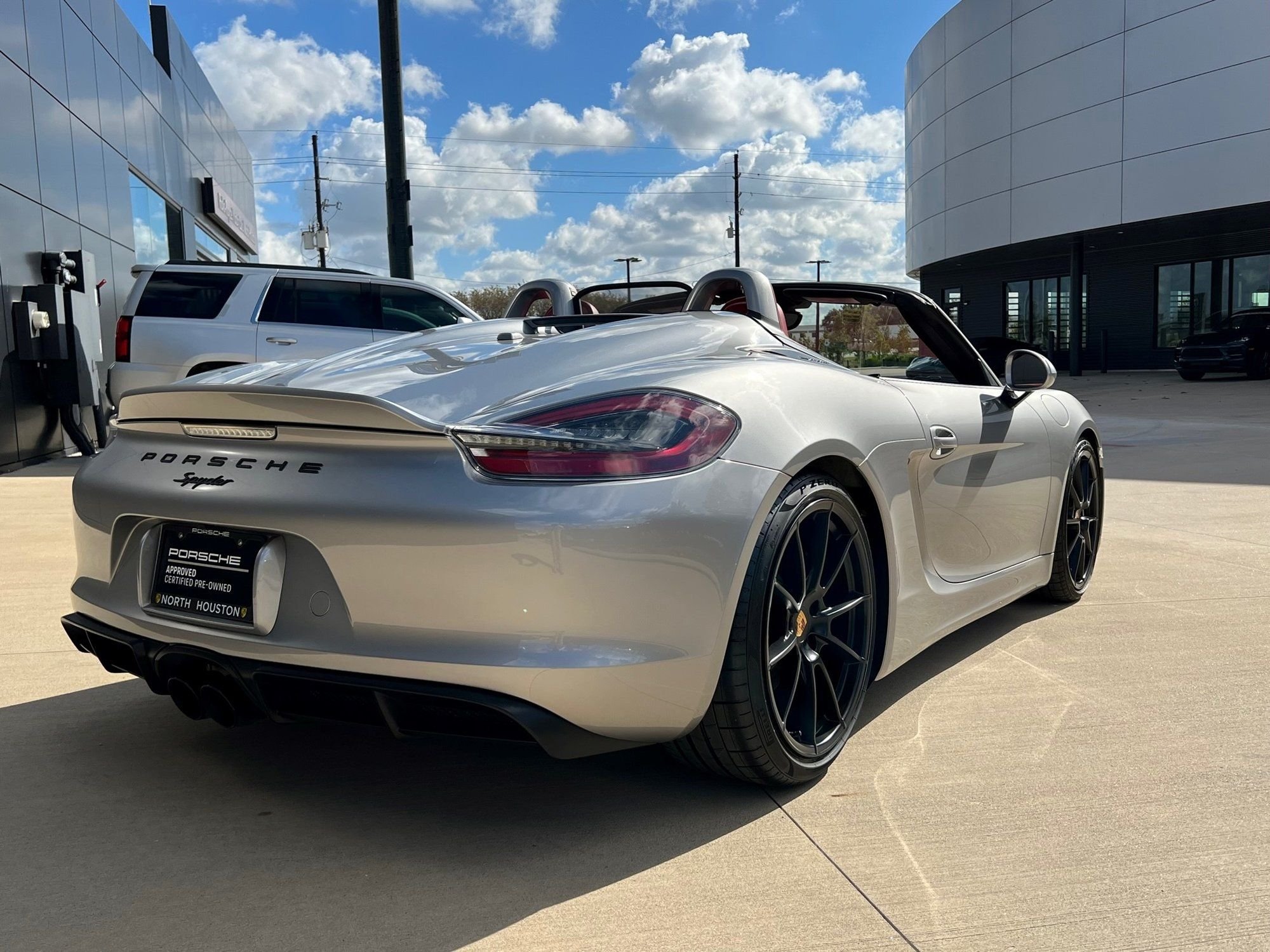 2016 Porsche Boxster - 2016 Spyder CPO till Nov '23 GT Silver, classic interior, extended leather, Burmester - Used - VIN WP0CC2A87GS152618 - 6 cyl - 2WD - Manual - Convertible - Silver - Raleigh, NC 27613, United States