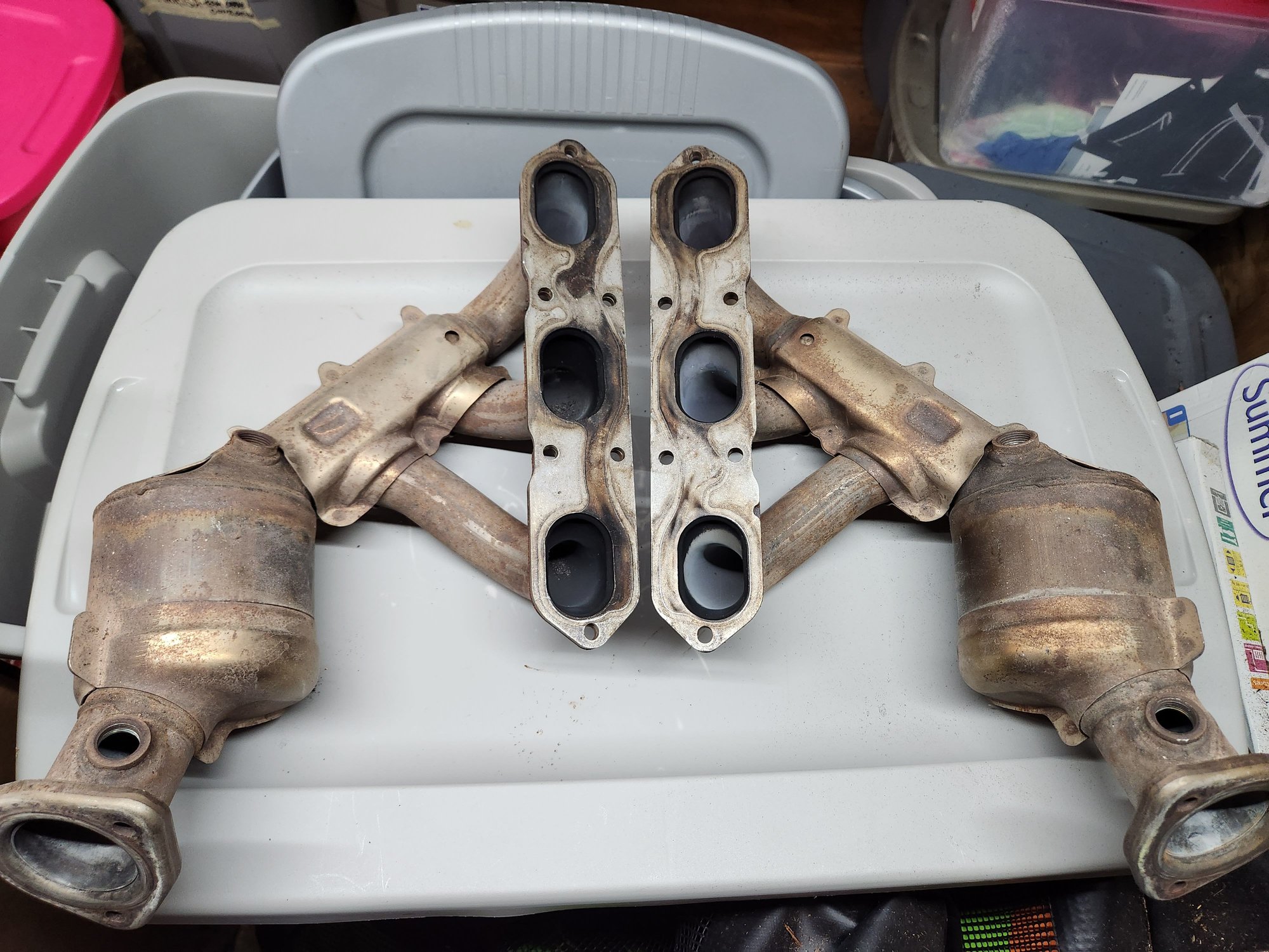 Engine - Exhaust - OEM Cayman 987.1 Exhaust Manifolds - Used - 2005 to 2008 Porsche Boxster - 2006 to 2008 Porsche Cayman - Salem, NH 03079, United States