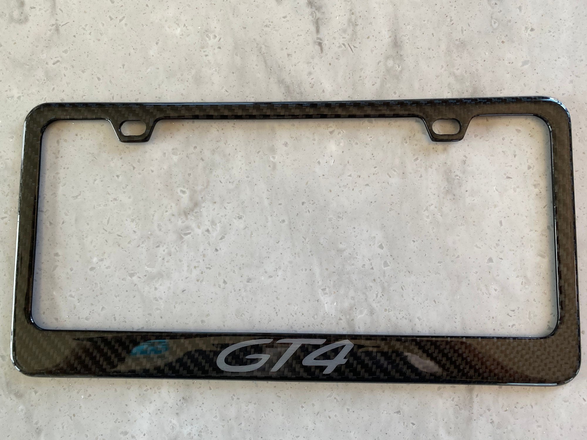 Accessories - Carbon Fiber license plate frame - New - 2020 to 2021 Porsche Cayman GT4 - Lakeside, AZ 85929, United States