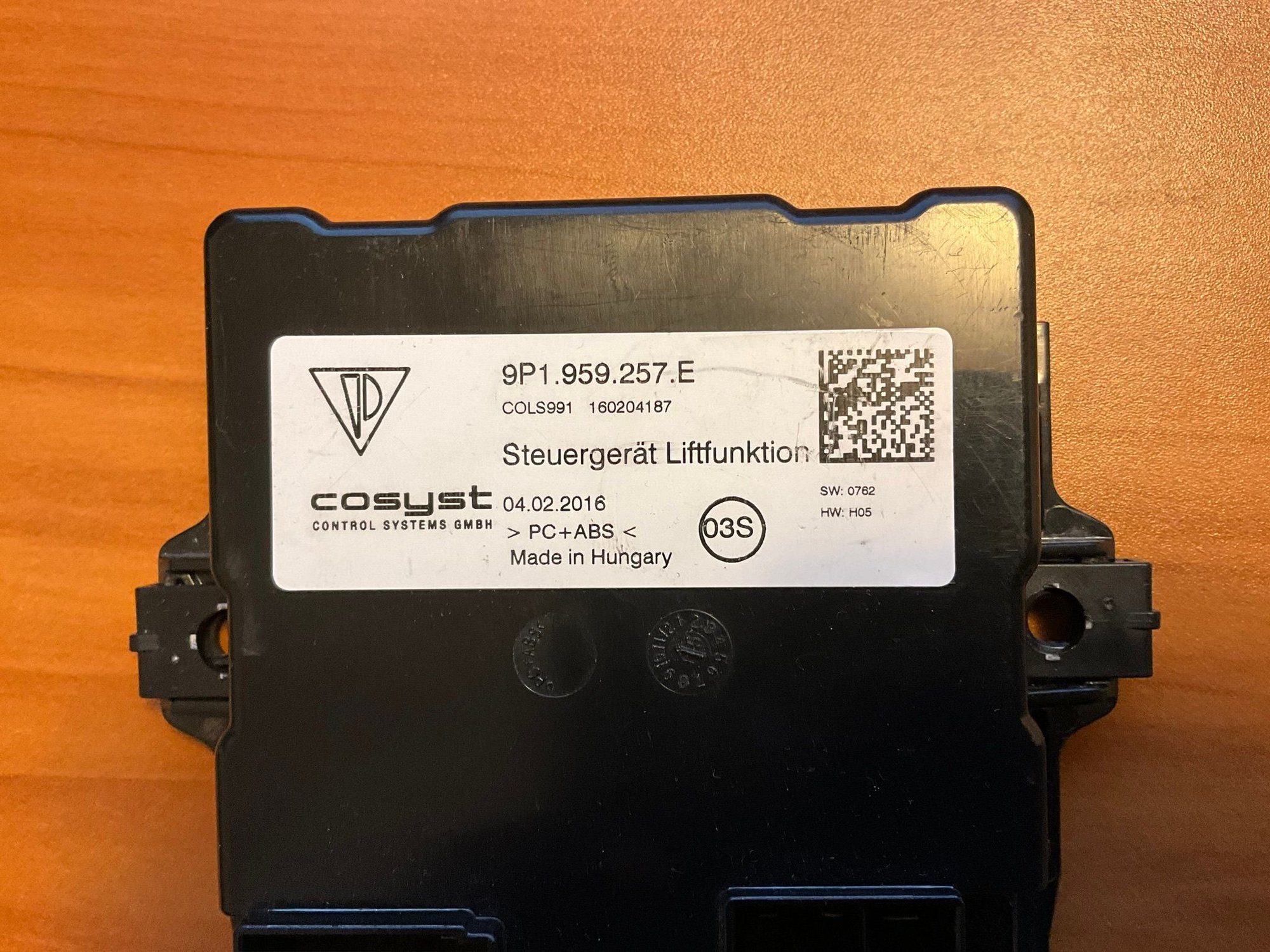 Steering/Suspension - New Genuine Porsche 991.2 Front Lift Function Module Control Unit 9P1959257G - New - 2017 to 2019 Porsche 911 - Torrance, CA 90504, United States