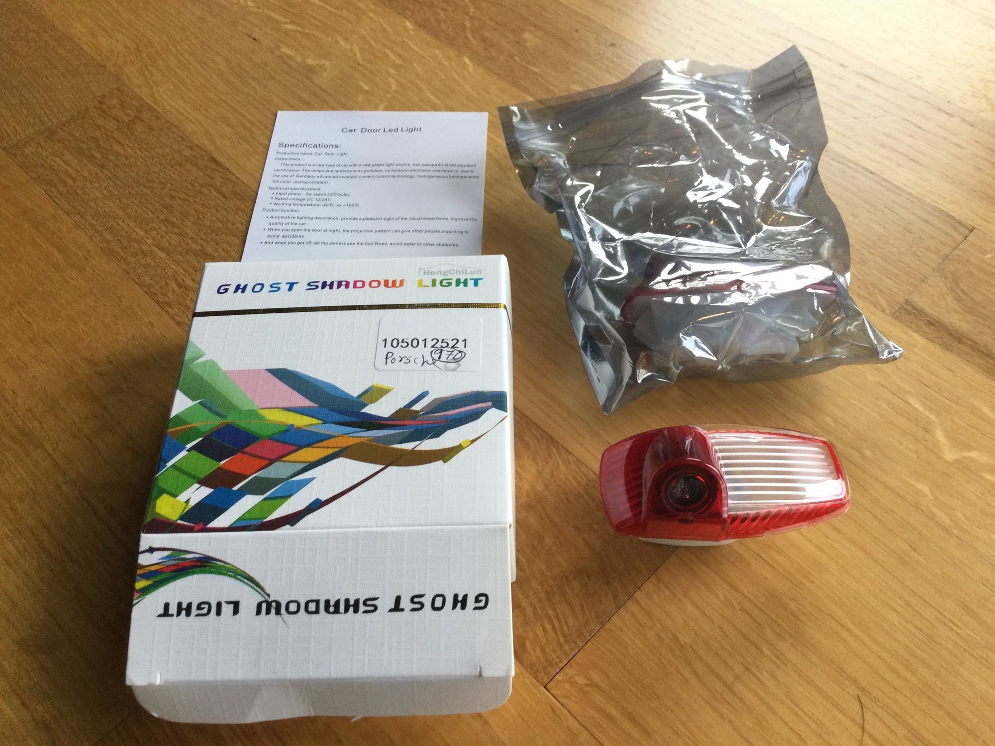 Accessories - PANAMERA GHOST SHADOW DOOR LOGO LIGHTS - New - 2009 to 2016 Porsche Panamera - Piedmont, CA 94611, United States