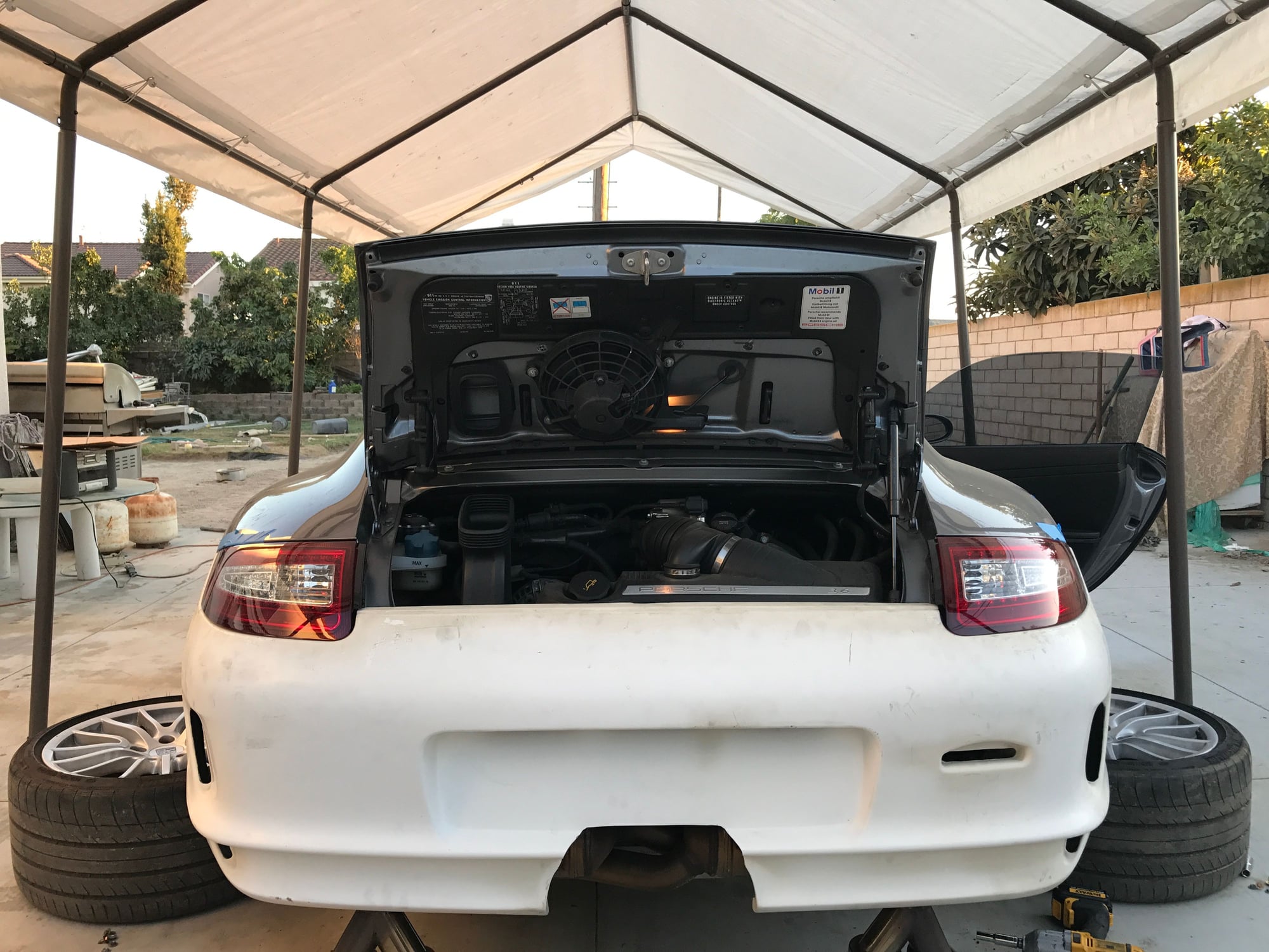 Exterior Body Parts - 997.1 GT3 Cup Rear Bumper Center Exit - Used - 2005 to 2008 Porsche 911 - Huntington Beach, CA 92647, United States
