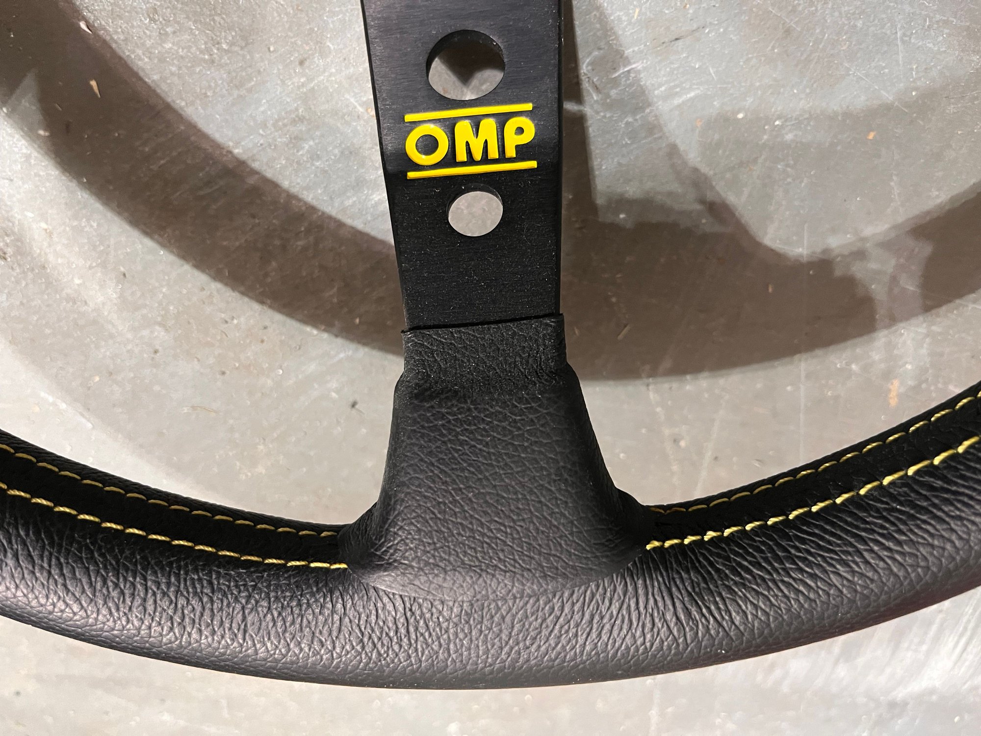 Steering/Suspension - OMP Corsica Steering Wheel, Leather, 350mm (13.78" dia) x 3.75"D - Used - 0  All Models - Flowery Branch, GA 30542, United States