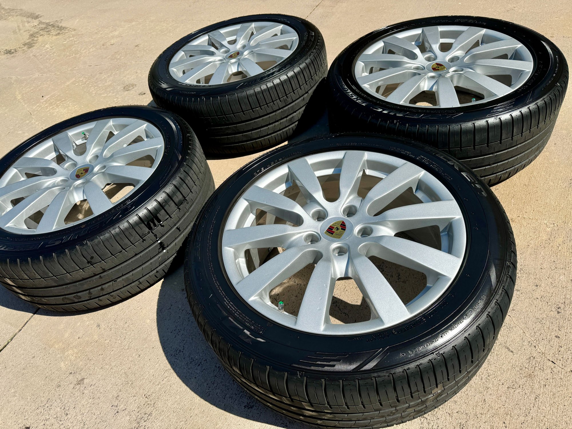 Wheels and Tires/Axles - Authentic Porsche Cayenne Wheels 9"x20" ET57 for 958.1 or .2 w/ Falken Tires & TPMS - Used - Gainesville, GA 30506, United States