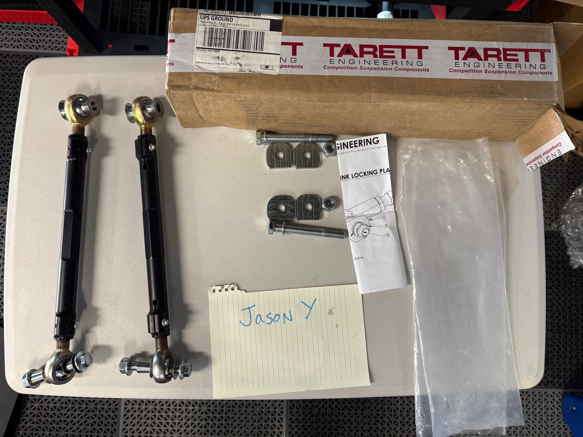 Steering/Suspension - GT4 - Tarett Rear Adjustable Toe Arm 718/981 models - Used - 2020 to 2023 Porsche 718 - Roseville, CA 95661, United States