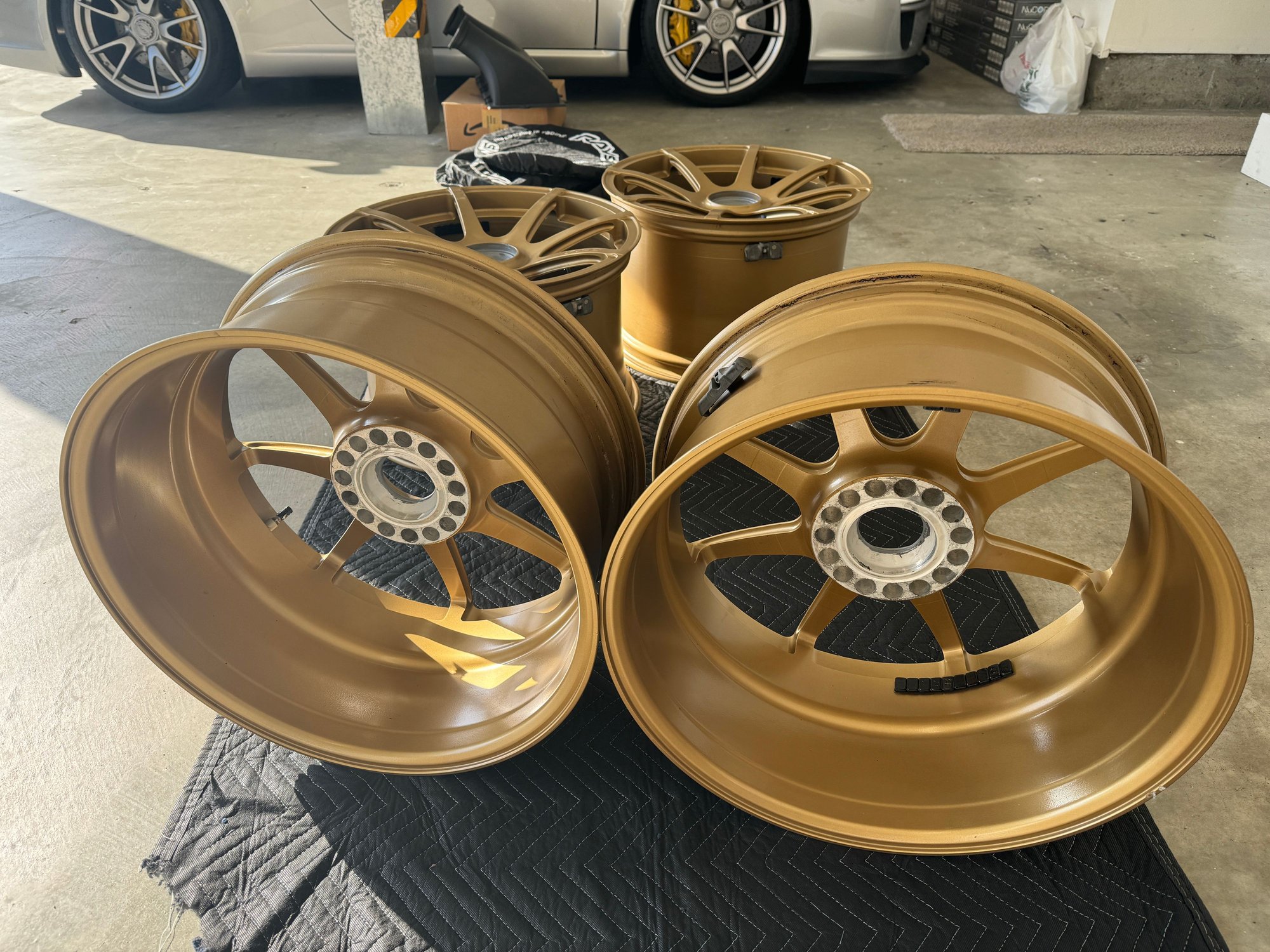 Wheels and Tires/Axles - 19" GMG 130-R 997 GT3 forged lightweight center lock wheels w/TMPS - Used - 2010 to 2011 Porsche 911 - City Of Industry, CA 91789, United States