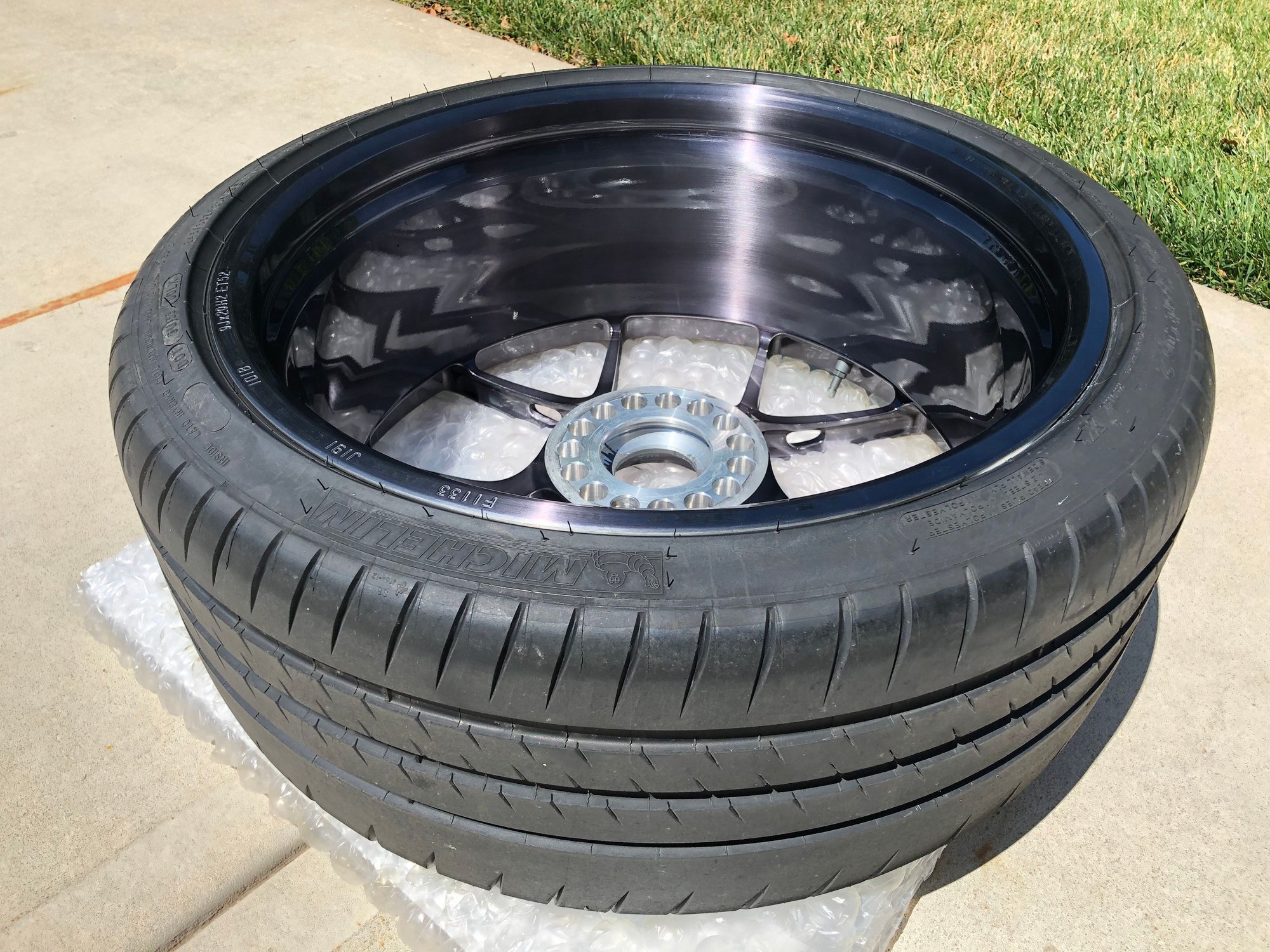 Wheels and Tires/Axles - Porsche BBS FI-R Wheels 20x9 ET52 & 20x12 ET44 Center Lock Custom Brushed Finish - Used - 2013 to 2019 Porsche 911 - Lees Summit, MO 64064, United States